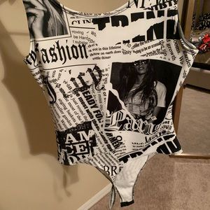 Newspaper print, one piece